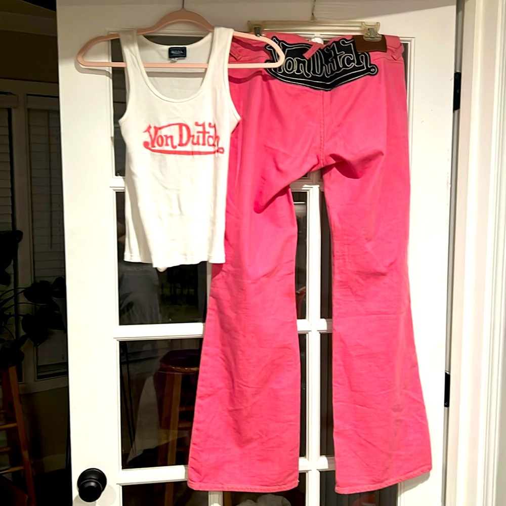 Pink Von Dutch outfit